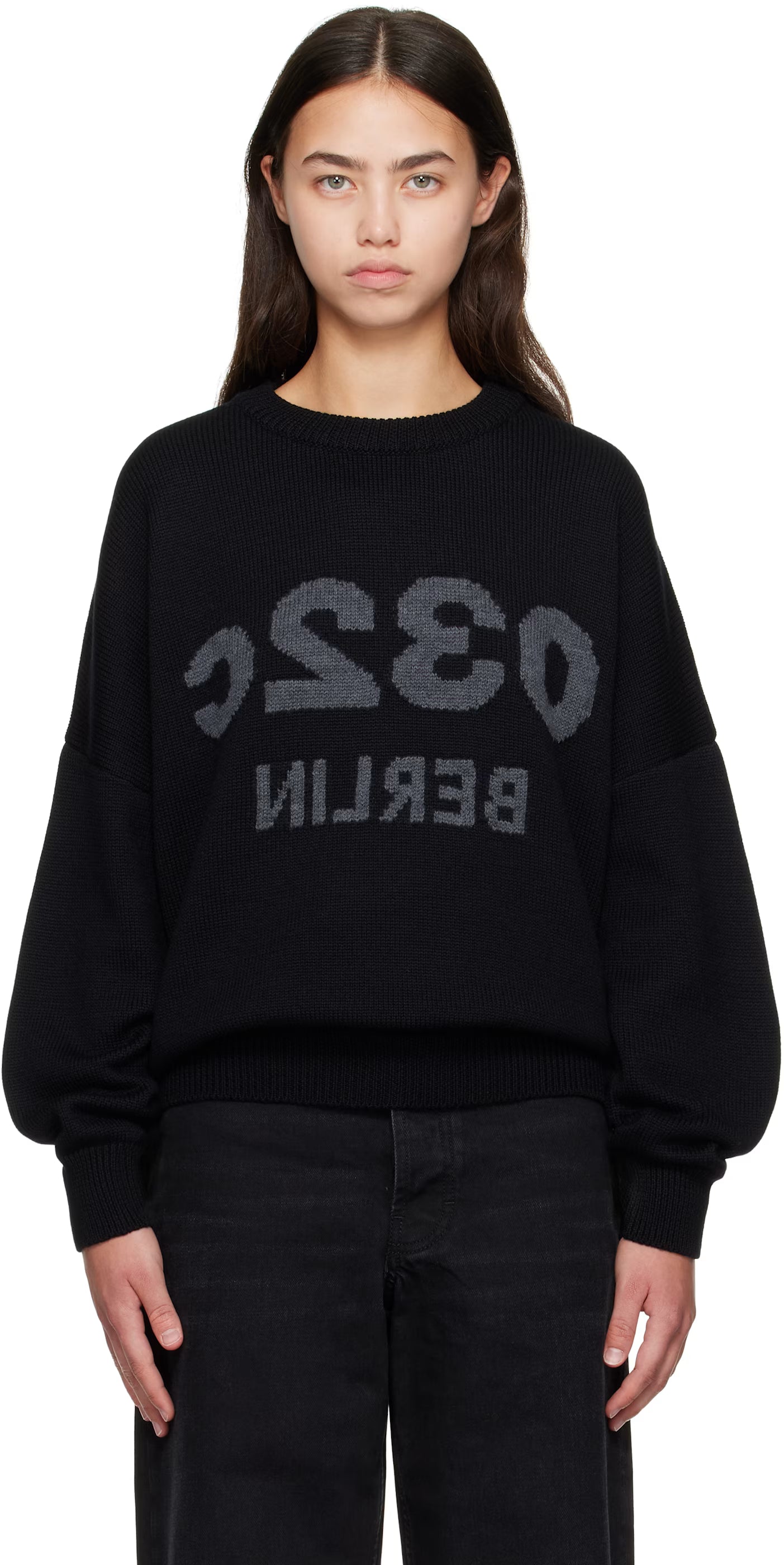 032c Black Selfie Sweater