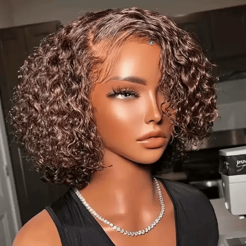 Short Curly Lace Front Synthetic Wig