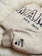 Custom Letter Embroidered Sweatshirt
