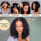 Short Curly Lace Front Synthetic Wig