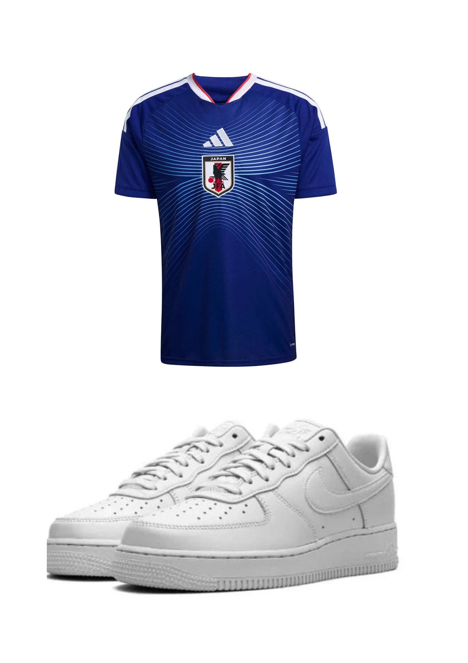 World cup combo - Japan 26/27 home T-shirt + White AF1
