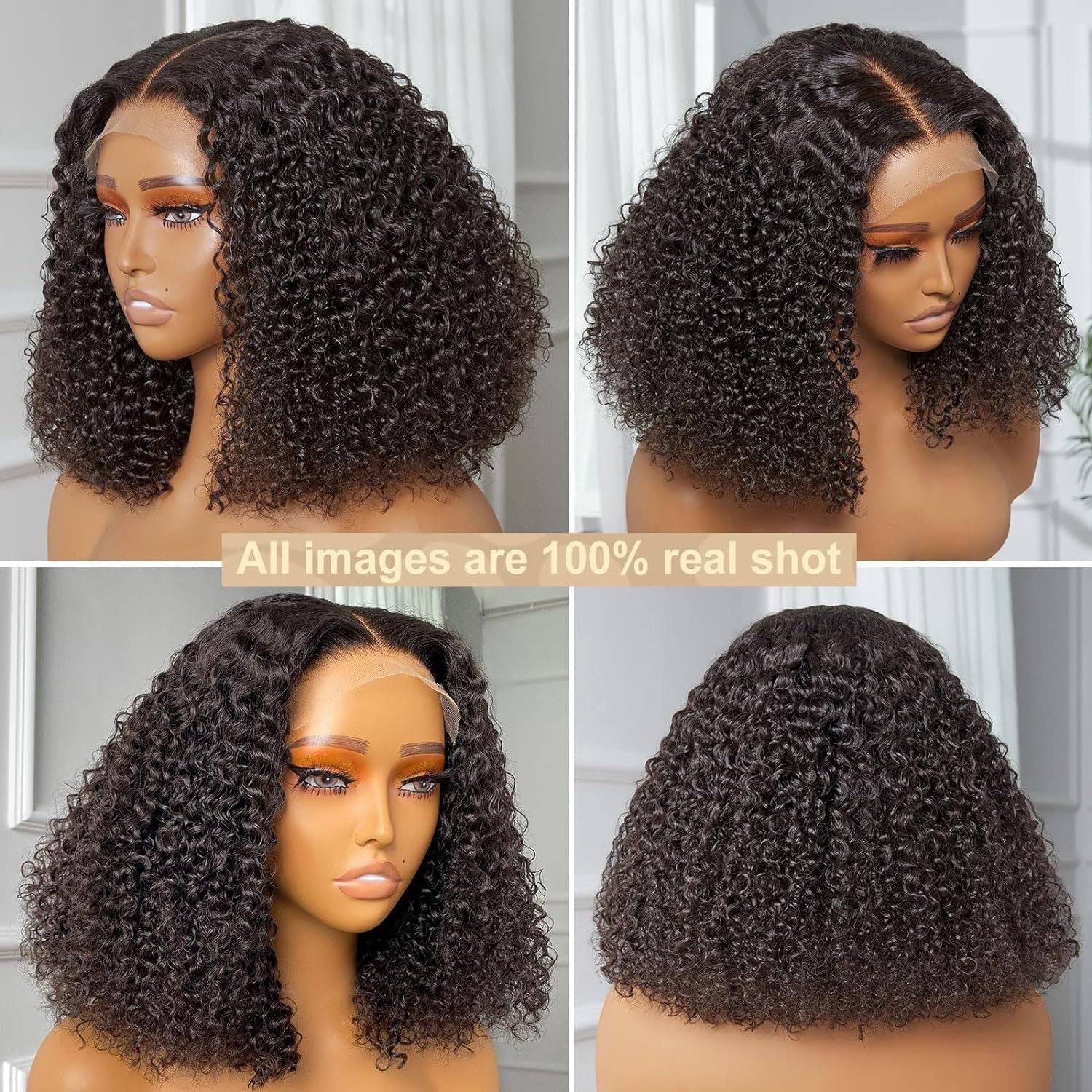 Short Curly Lace Front Synthetic Wig