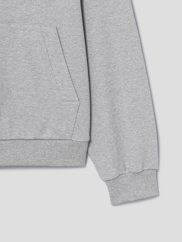 YAIRI Loose Fit Hoodie - Light Gray