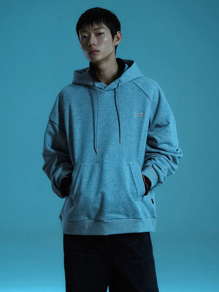 YAIRI Loose Fit Hoodie - Light Gray