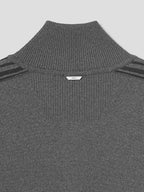JUUN.J Melange Track Knit Jumper - Gray
