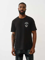 True Religion T-Shirt Ss Tr Globe Jet Black