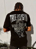 True Religion T-Shirt Ss Tr Globe Jet Black