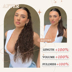 Hair Ponytail with Clip