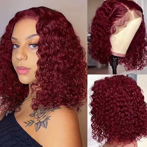 Short Curly Lace Front Synthetic Wig