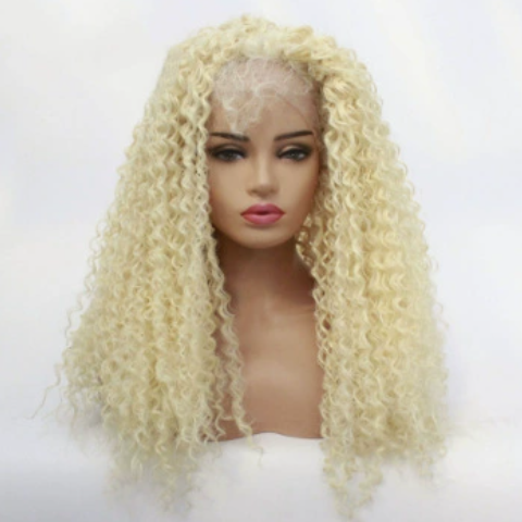 Short Curly Lace Front Synthetic Wig