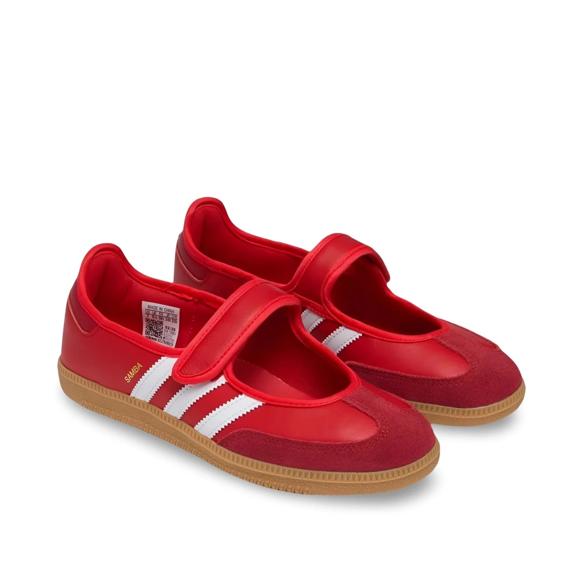 Samba Mary Jane Red/White