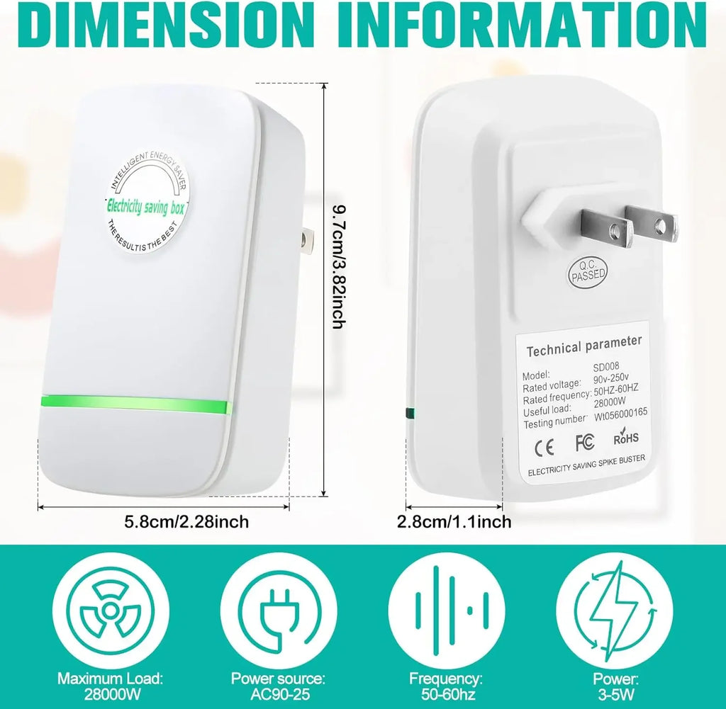 Household Power Saver Plug With Surge Protection