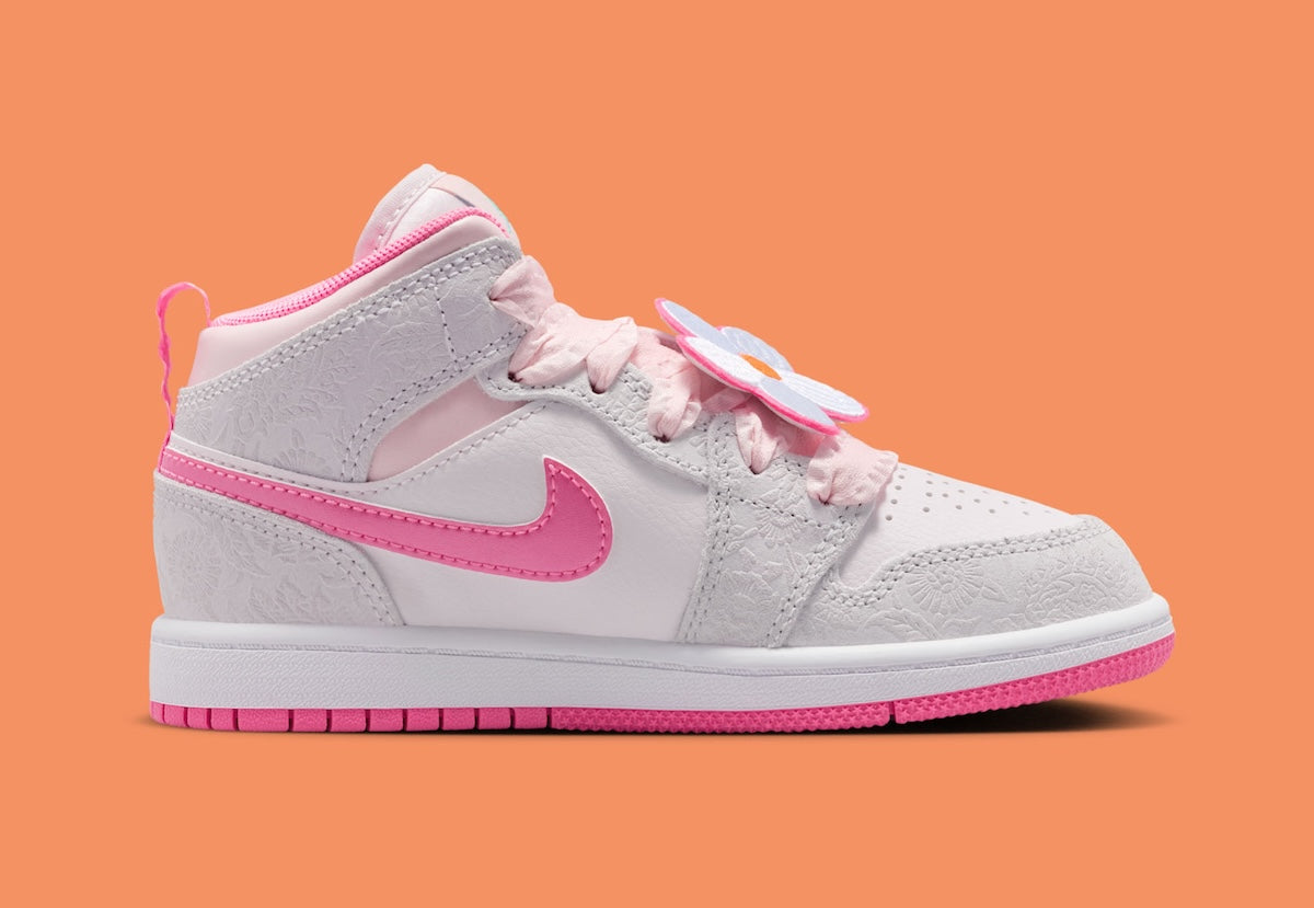 HIGH Air Jordan 1 Mid GS “Pink Bloom”