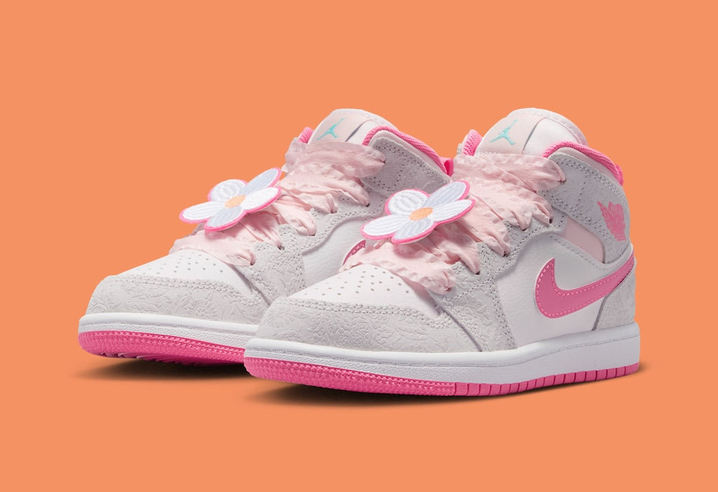 HIGH Air Jordan 1 Mid GS “Pink Bloom”