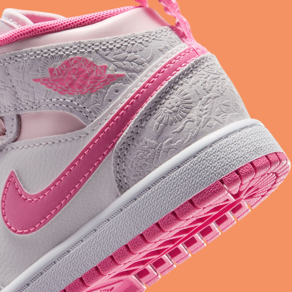 HIGH Air Jordan 1 Mid GS “Pink Bloom”