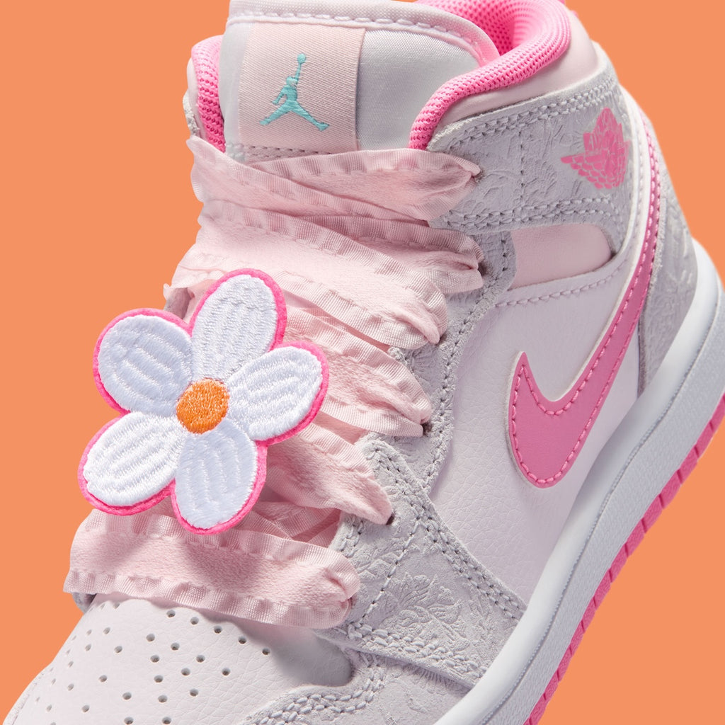 HIGH Air Jordan 1 Mid GS “Pink Bloom”