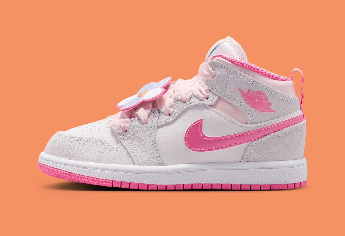 HIGH Air Jordan 1 Mid GS “Pink Bloom”