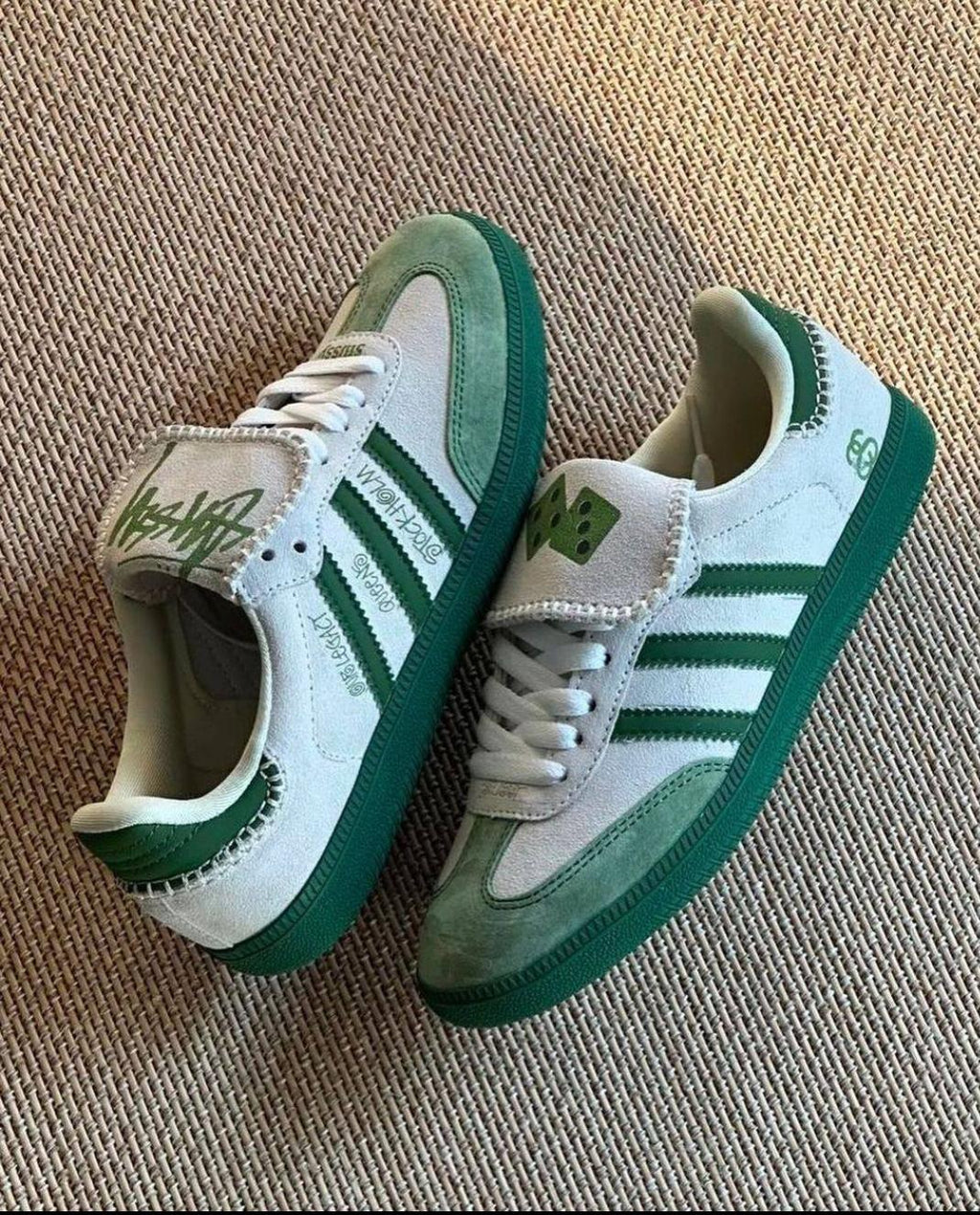 Samba X Stussy Dice Green