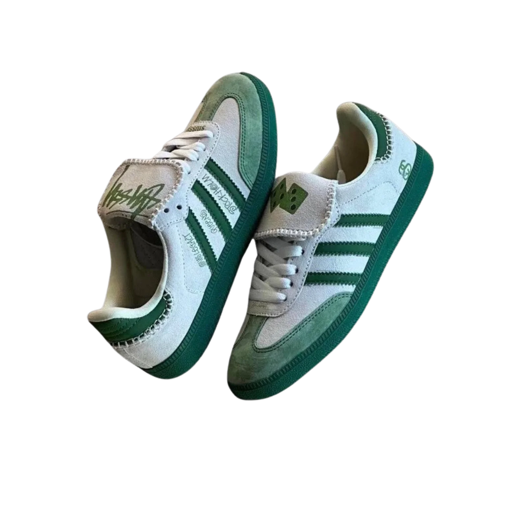 Samba X Stussy Dice Green