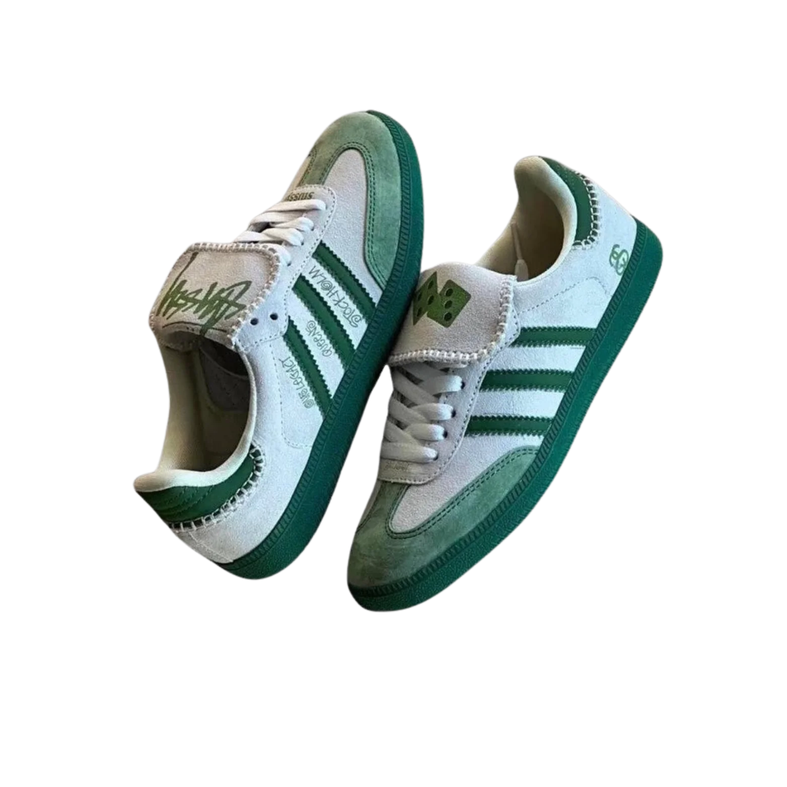 Samba X Stussy Dice Green