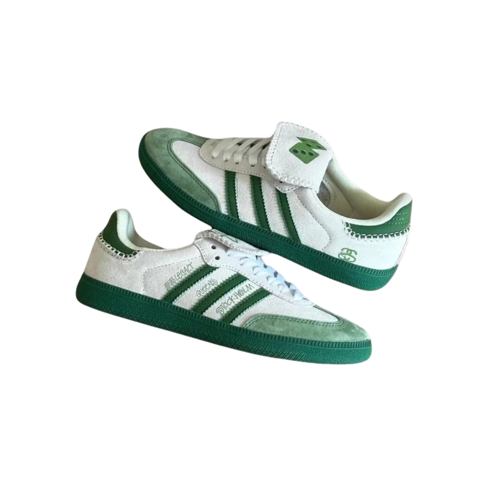 Samba X Stussy Dice Green