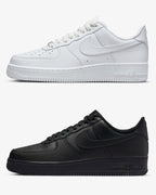Junior Leather Classic Low Sneakers – White & Black Pack